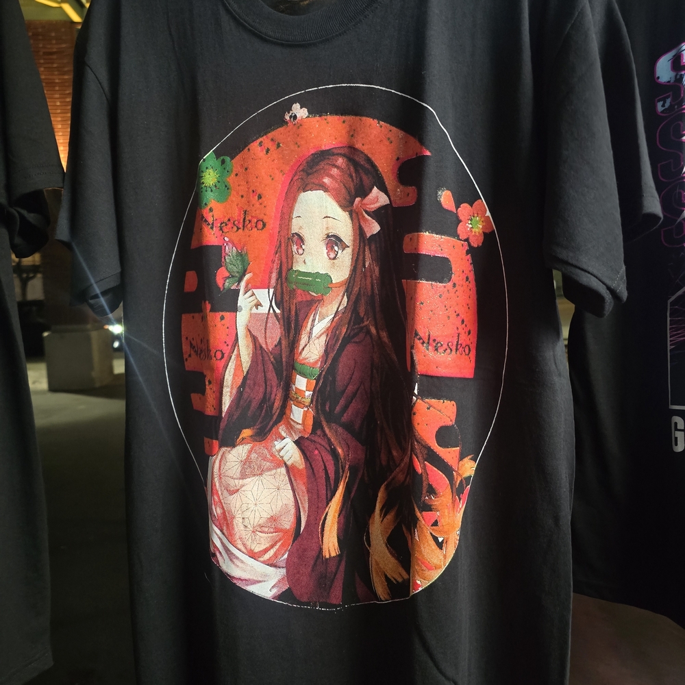 Black Anime Graphic T-Shirt